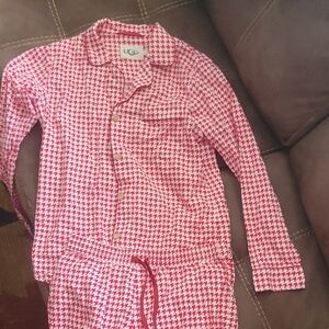 UGG Red Houndstooth Pajama Set